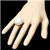 Image 3 : 14k White Gold 9.00ct Opal 2.50ct Diamond Ring