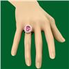 Image 3 : 14k Gold 4.05ct Ruby 1.60ct Diamond Ring