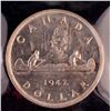 Image 1 : 1947 ML Silver Dollar, Double HP, ICCS MS-62