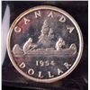 Image 1 : 1954 Silver Dollar, ICCS PL-66, Cameo