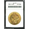 Image 1 : 1860-S $20 AU50 ANACS.