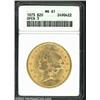 Image 1 : 1873 $20 Open 3 MS61 ANACS.