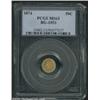 Image 1 : 1874 50C Indian Round 50 Cents, BG-1053, R.7, MS63 PCGS.