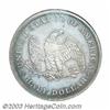 Image 2 : 1838 P50C Seated Liberty Half Dollar, Judd-76 Restrike, Pollock-83, R.7-8--Reverse Rim Filed--ANA