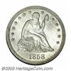 Image 1 : 1858 P25C Quarter Dollar, Judd-221, Pollock-264, R.7, PR66 NGC.