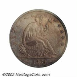 1861 P50C Half Dollar, Judd-279, Pollock-330, R.7, PR64 PCGS.