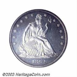 1862 50C Half Dollar, Judd-295, Pollock-353, R.6, PR65 NGC.
