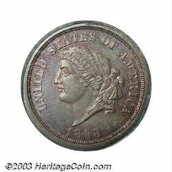 1868 $5 Dual Denomination $5-25 Francs, Judd-656, Pollock-729, R.6-7, PR65 Red and Brown PCGS.