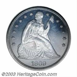 1869 $1 Dollar, Judd-764, Pollock-849, R.7, PR65 NGC.