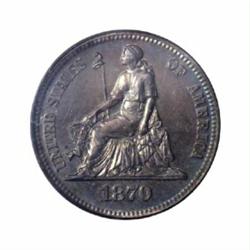1870 10C Ten Cents, Judd-832, Pollock-922, R.7, PR64 PCGS.