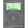Image 1 : 1870 25C Standard Silver Quarter Dollar, Judd-900, Pollock-1015, R.5-6, PR63 PCGS.