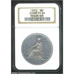 1870 $1 Dollar, Judd-1007, Pollock-1140, R.7, PR66 NGC.