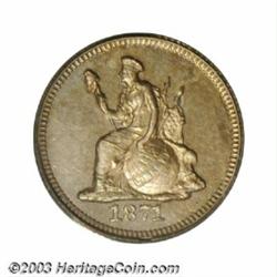 1871 H10C Standard Silver Half Dime, Judd-1059, Pollock-1194, R.7, PR64 PCGS.