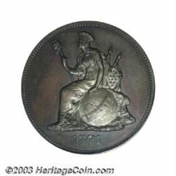 1871 50C Half Dollar, Judd-1109, Pollock-1245, R.7, PR64 Brown PCGS.