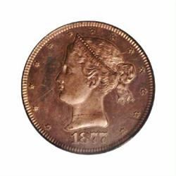 1877 10C Sailor Head Ten Cents, Judd-1498, Pollock-1651, R.6-7, PR64 Red PCGS.