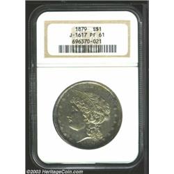 1879 $1 Metric Dollar, Judd-1617, Pollock-1813, R.3, PR61 NGC.