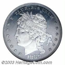 1880 $1 Goloid Metric Dollar, Judd-1653, Pollock-1853, R.7, PR65 Cameo NGC.