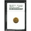 Image 1 : 1855 G$1 --Scratched, Cleaned--ANACS. Unc Details, Net AU50.