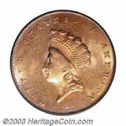 1855 G$1 MS63 PCGS.