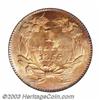 Image 2 : 1855 G$1 MS63 PCGS.