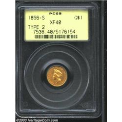 1856-S G$1 Type Two XF40 PCGS.