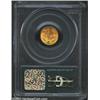 Image 2 : 1856 G$1 Slanted 5 MS63 PCGS.