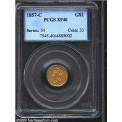 1857-C G$1 XF40 PCGS.