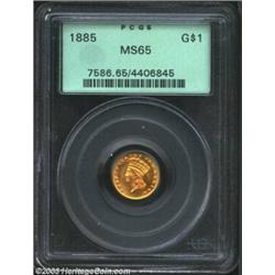 1885 G$1 MS65 PCGS.