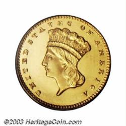 1859 G$1 PR63 Cameo PCGS.