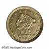 Image 1 : 1845-O $2 1/2 AU50 NGC.