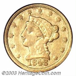 1848 $2 1/2 CAL. VF35 PCGS.