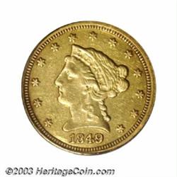 1849-C $2 1/2 XF45 PCGS.