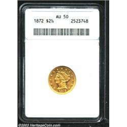1872 $2 1/2 AU50 ANACS.