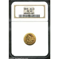1893 $2 1/2 MS63 NGC.