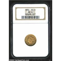 1894 $2 1/2 MS61 NGC.