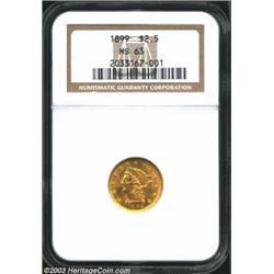 1899 $2 1/2 MS63 NGC.