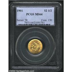 1901 $2 1/2 MS64 PCGS.