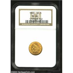 1903 $2 1/2 MS64 NGC.