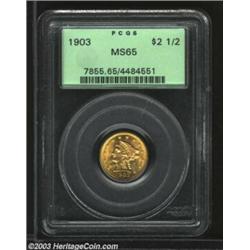 1903 $2 1/2 MS65 PCGS.