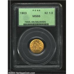1903 $2 1/2 MS66 PCGS.