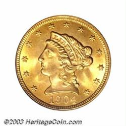 1904 $2 1/2 MS67 PCGS.