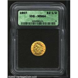 1907 $2 1/2 MS64 ICG.