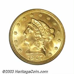 1907 $2 1/2 MS66 PCGS.
