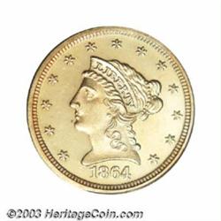 1864 $2 1/2 PR64 Deep Cameo PCGS.