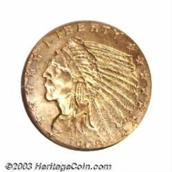 1908 $2 1/2 MS65 NGC.
