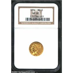 1914 $2 1/2 MS62 NGC.