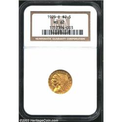 1925-D $2 1/2 MS62 NGC.