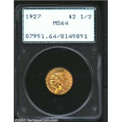 1927 $2 1/2 MS64 PCGS.