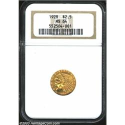 1928 $2 1/2 MS64 NGC.