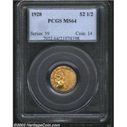1928 $2 1/2 MS64 PCGS.